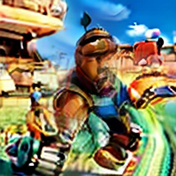 A high-waisted potrait of a handsome manly middle-aged African-American character well built, usando roupas casuais, In the style of Pixar animation, Caminhando em uma movimentada rua da cidade grande, Carros, Povo, dynamic action poses, nascer do sol, cores ricas , 3d render motor irreal , octan render , intrinsecamente detalhado, 8k, pixar animation.