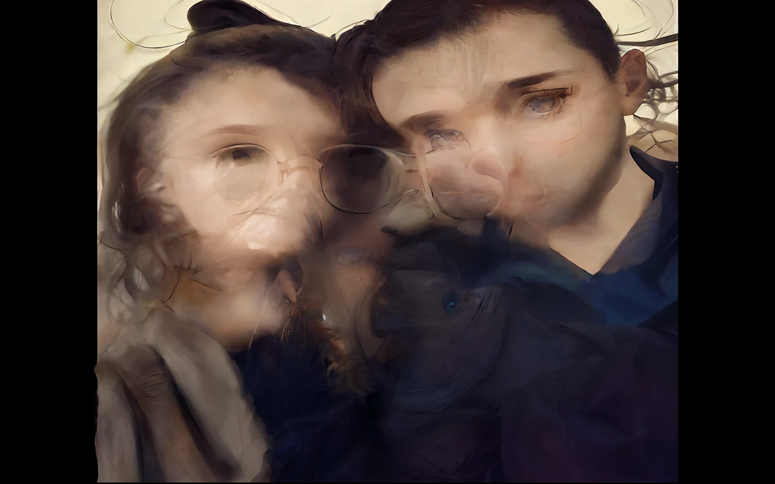 1girl,sozinho,1girl,sozinho,((belos olhos detalhados)), (luz detalhada),profundidade de campo,(cabelos castanhos escuros),olhos cor de mel.moca utiliza oculos e o homem utiliza oculos escuros