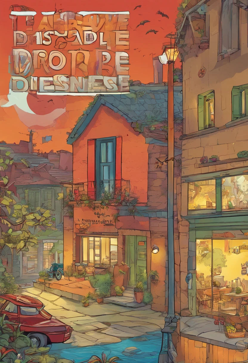 Bandes dessinées américaines, L’histoire de la bande dessinée est présentée en plusieurs panneaux irréguliers avec de la couleur. Le chat American Shorthair traverse des épreuves en s’enfuyant de chez lui, puis retrouve son propriétaire. Le style est exagéré et détaillé