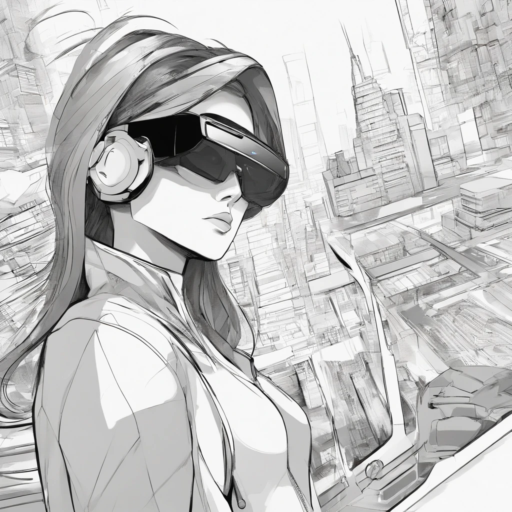 Anime estilo pixar usando oculos