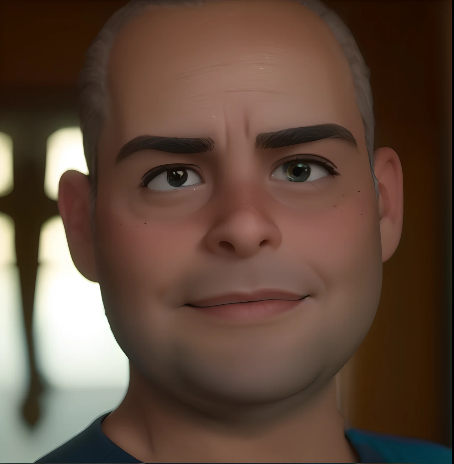 redefinir a foto ao estilo pixar sem cabelo