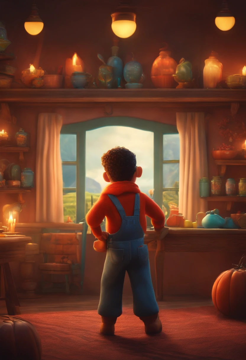 Criar um personagem no estilo pixar dentro de um jaleco. personagem morena