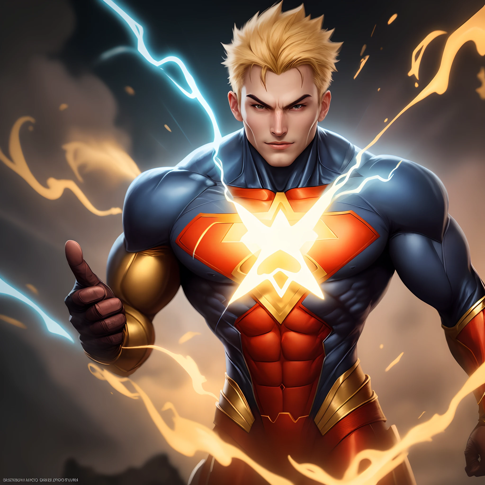 A superhero based of the element gold