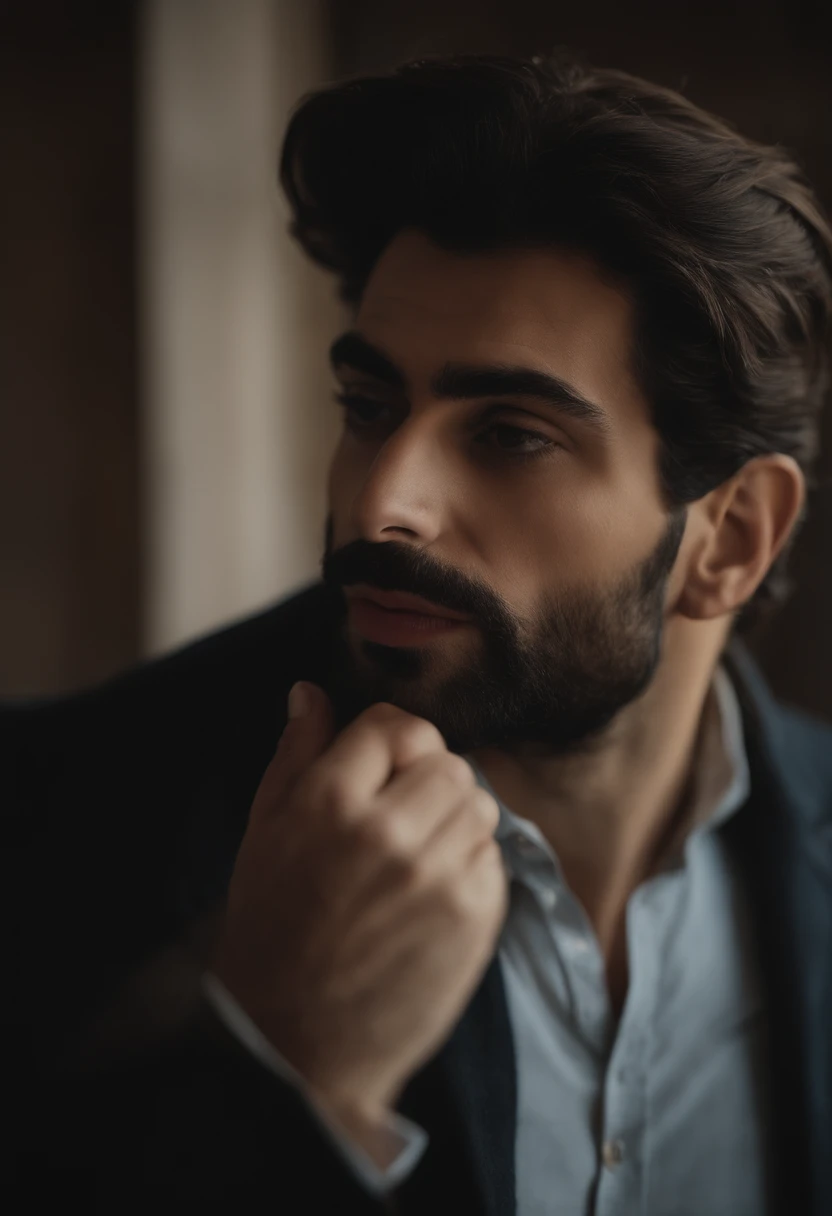 actor Alp Navruz poses for a photo of actress Afra Saraçoğlu, romantico, beijo