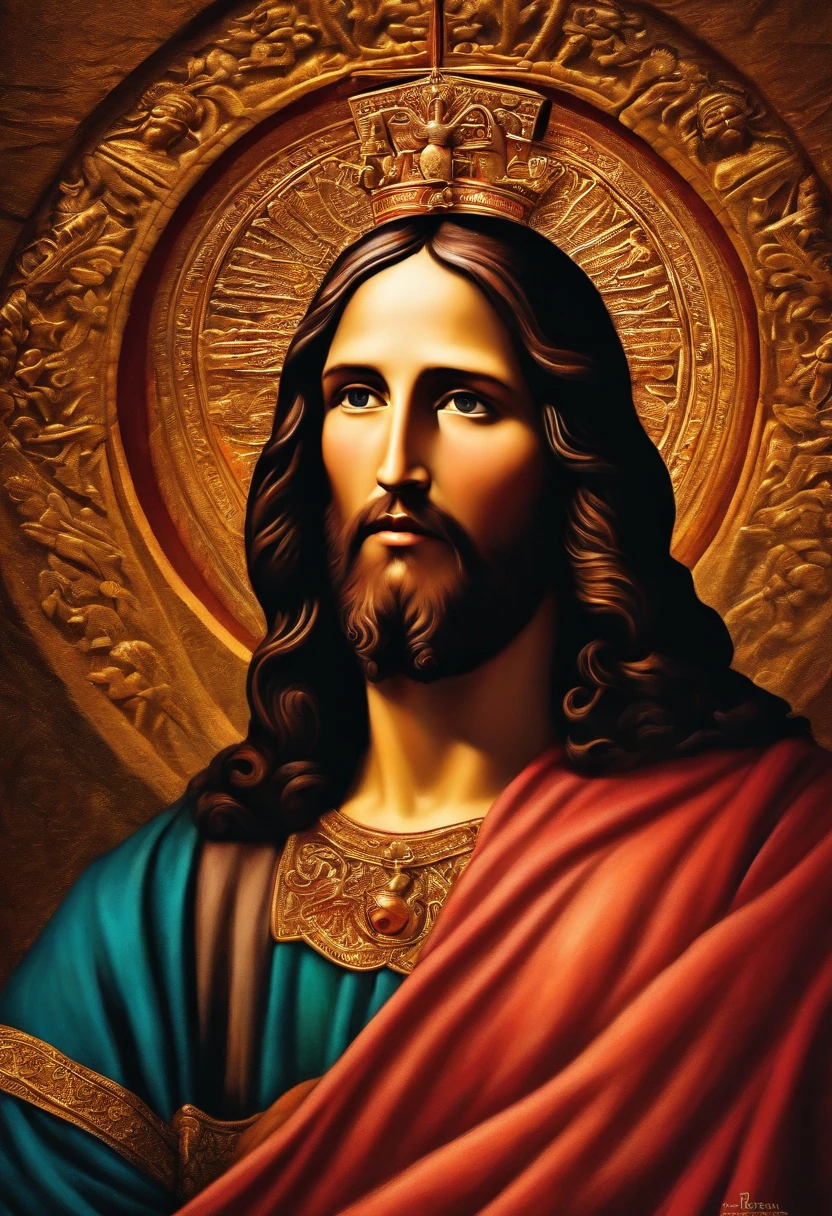 jesus cristo arrependido com a mao no rosto