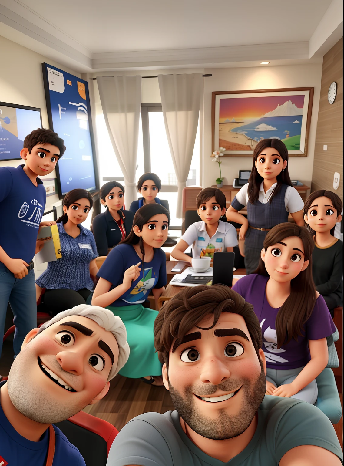 Grupo de pessoas em uma sala