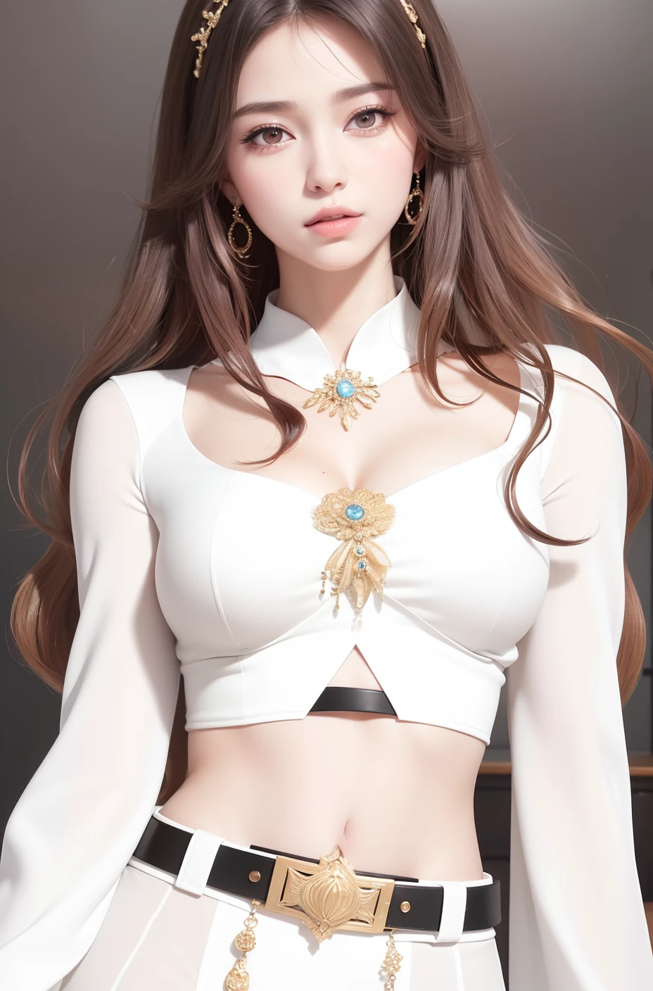 Beautiful big breasts, (bokeh), indoors, detailed luxury living room, gentle and charming beautiful goddess, Korean(kpop-idol), solo, smooth skin, necklace, (black hair, reds eyes, long hair), oval face, double eyelids, smart, good hands, good feet, Natural, (from below angle), (glossy skin:1.05), ((low angle)), Perfect figure, (64k, UHD, RAW photo, best quality, masterpiece:1.4), (realistic, photo-realistic:1.37), ultra high res, photon mapping, radiosity, physically-based rendering, professional soft lighting