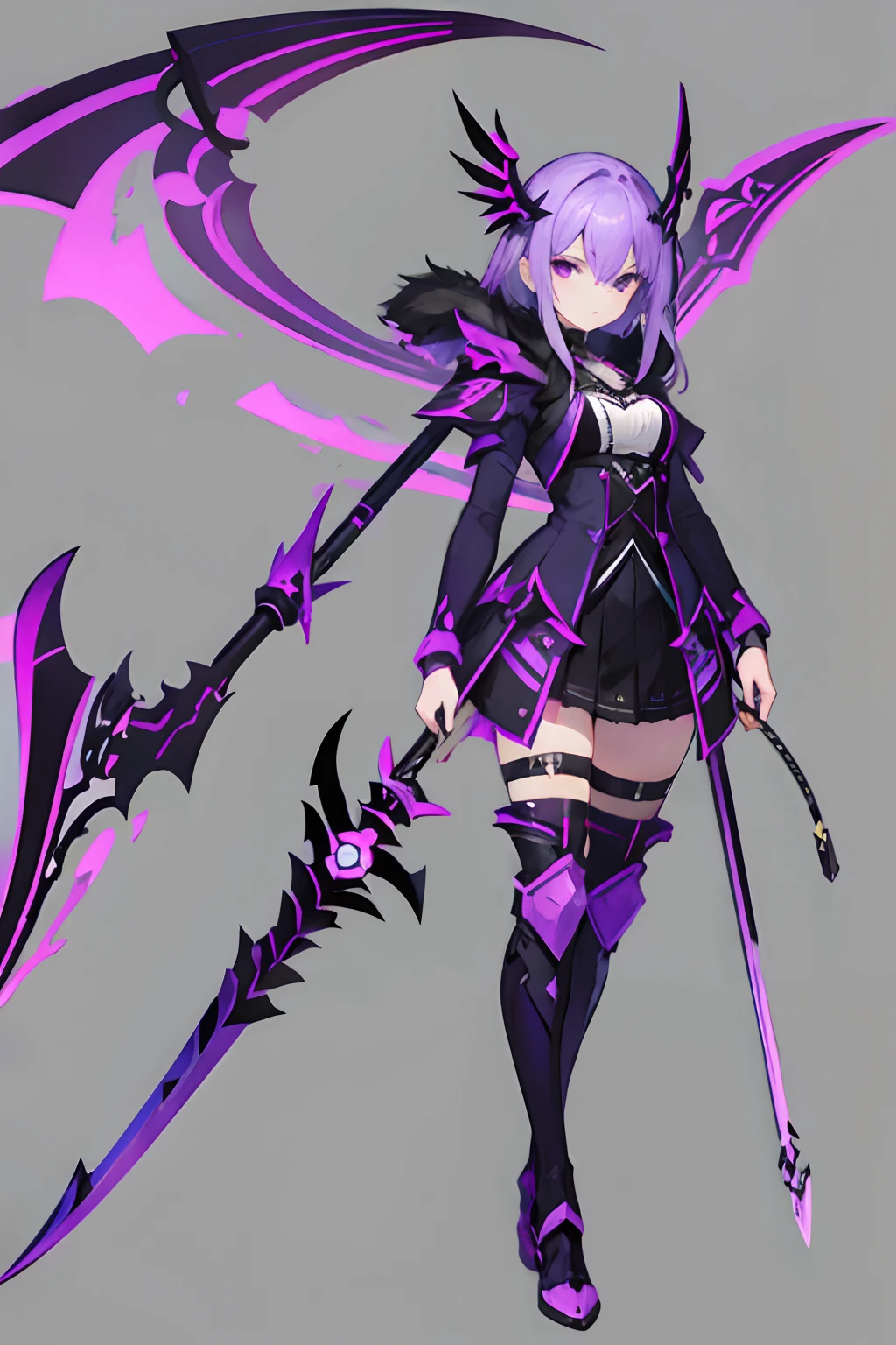 Purple Scythe, normal blade, no background