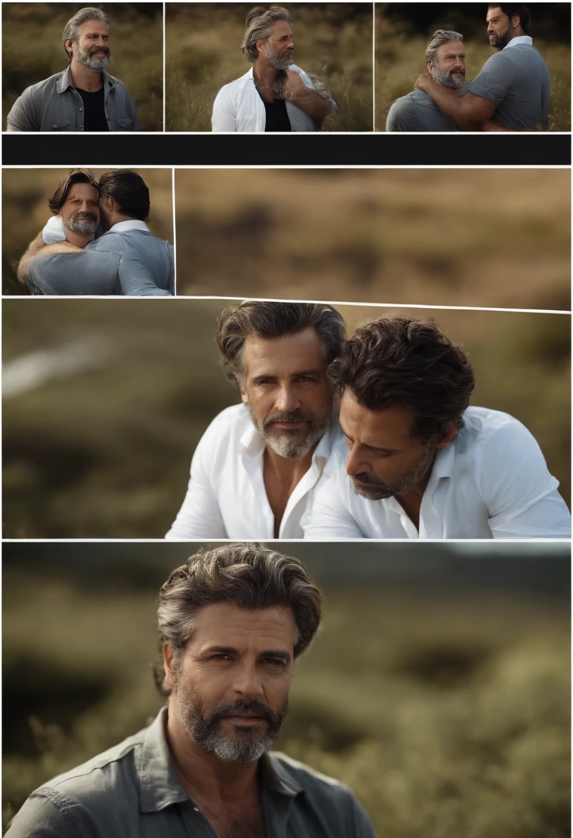 Homem, 51 anos, cabelo grisalho, 1,69cm, 83kgs, sem barba, branco