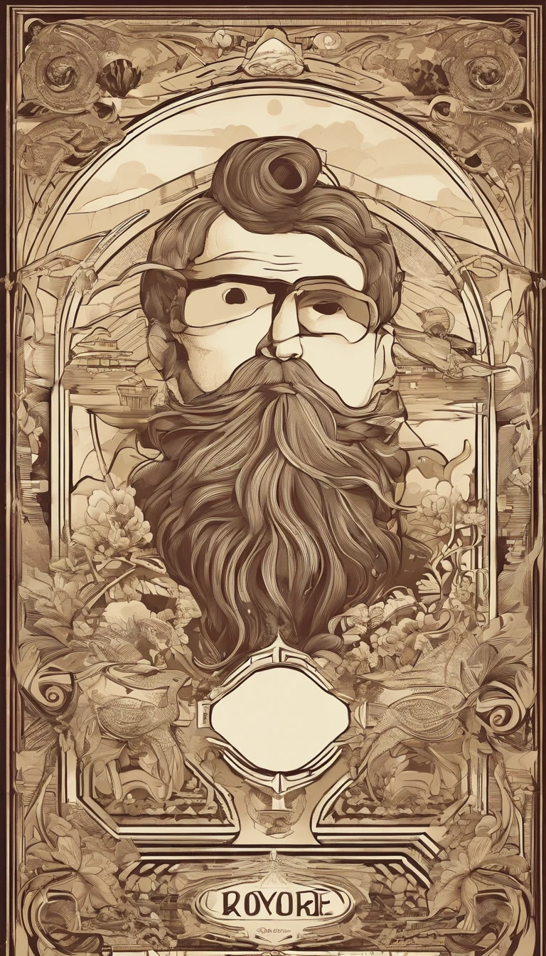 a poster of Pixar's Disney-style 3D movie with the text "Rogério Cortess" is a 40-year-old man, with a medium beard, mais branco do que preto, muito pouco cabelo, alguns fios de cabelo na testa, um pouco forte, estilo motociclista sentado em um computador ,Futuristic style, programming codes.