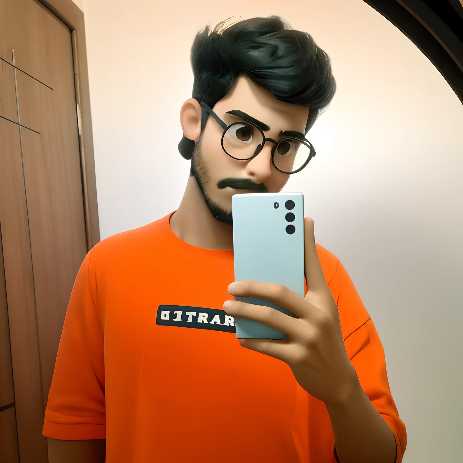 bonito pequeno historiador masculino 26 anos de idade, huge head, cebelos curto, wearing thin-framed glasses of round gold, olhos altamente detalhados , whole body view, figuras de brinqued