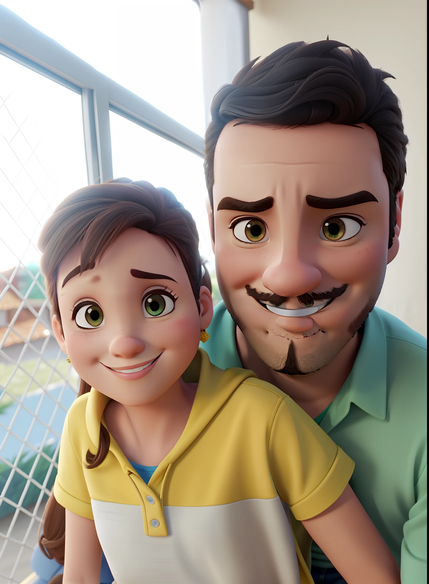 Casal estilo Disney pixar, alta qualidade, melhor qualidade