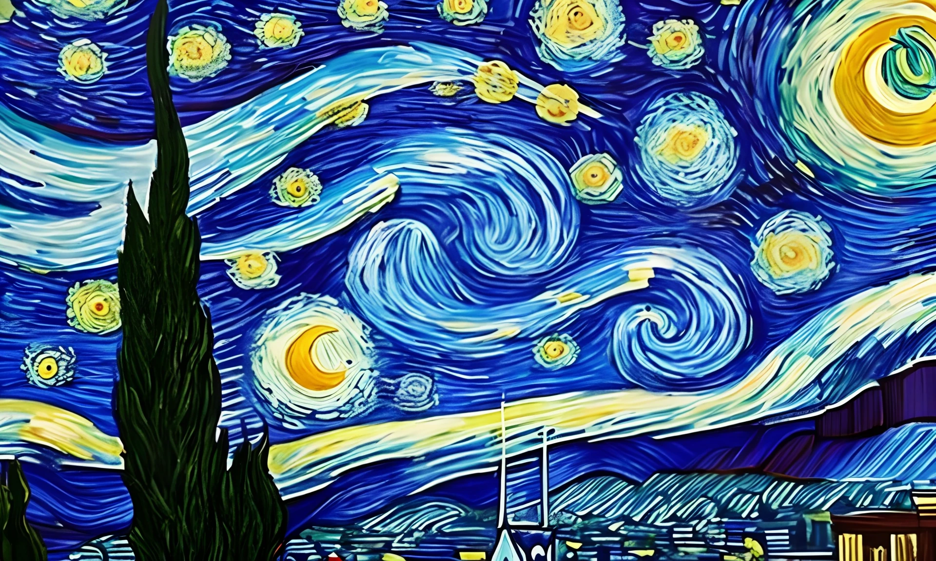 Make a city the starry night --auto --s2
