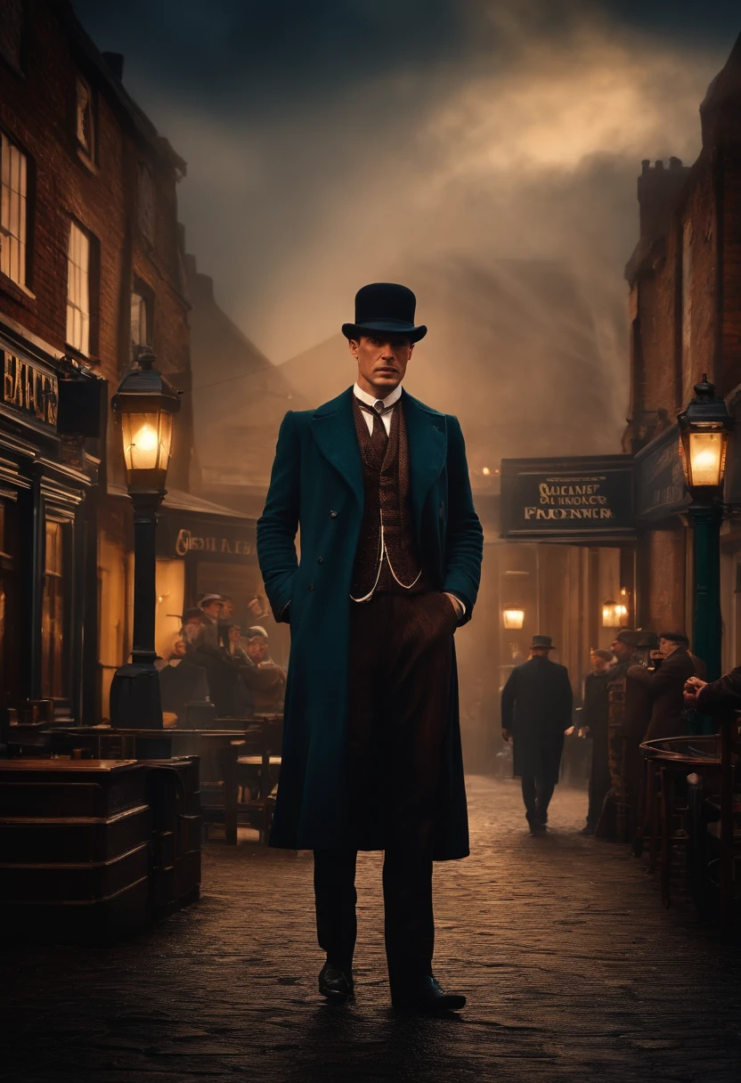 Bar dos peaky blinders com o nome Dante na faixada do bar