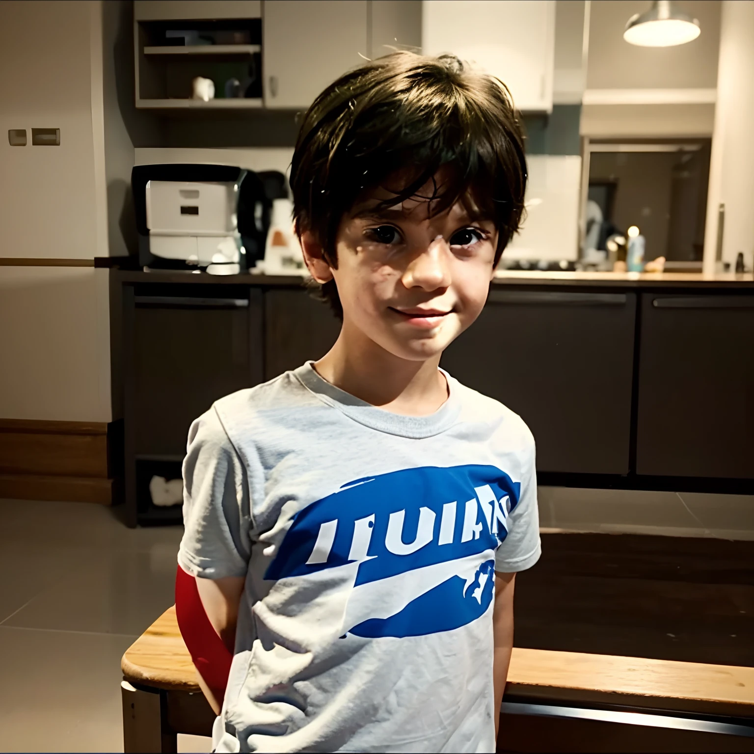 Image of a boy for a story in a YouTube video in Pixar format, He's the allabester, He's the class leader, He's outgoing, Playful and gets up for a lot of things, cabelo curto
