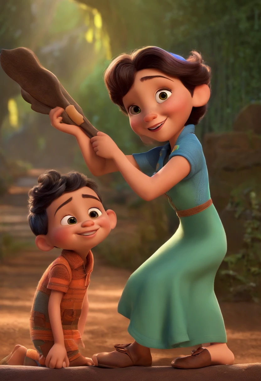 Usar imagem para criar um personagem pixar com caracteristicas dos desenhos disney