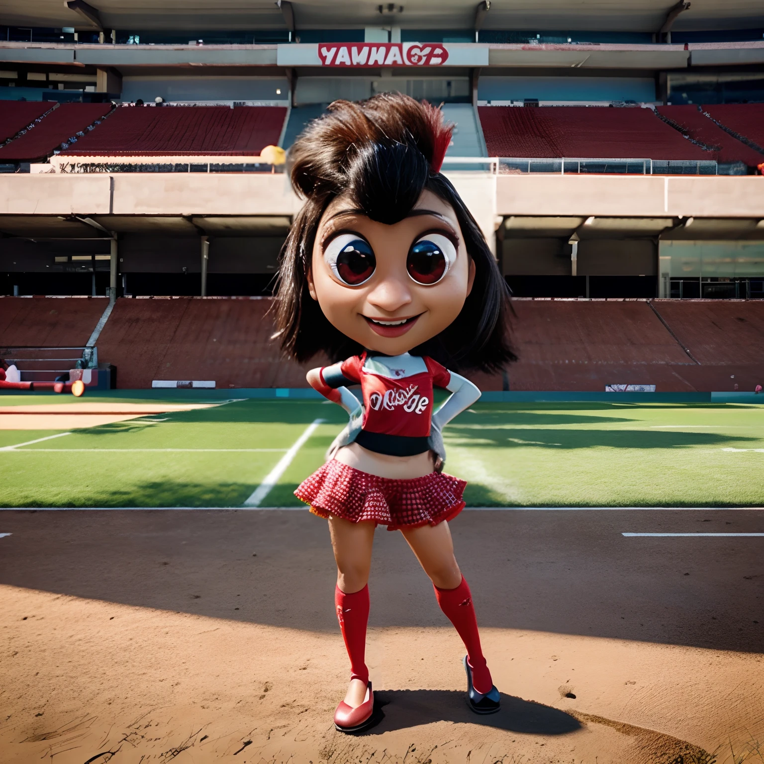 Criar uma imagem realista do mascote do Flamengo estilo Pixar