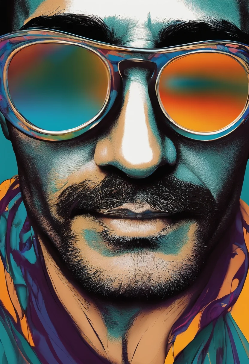 Homem careca de oculos olho castanhos