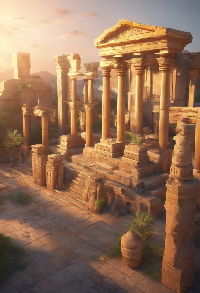 Focus on ancient civilizations and heritage、Its mystique and beauty、Ancient ruins and ruins、Iconic structures of unknown civilizations、Gods in myths and legends々々々、Ancient Antiques and Artifacts