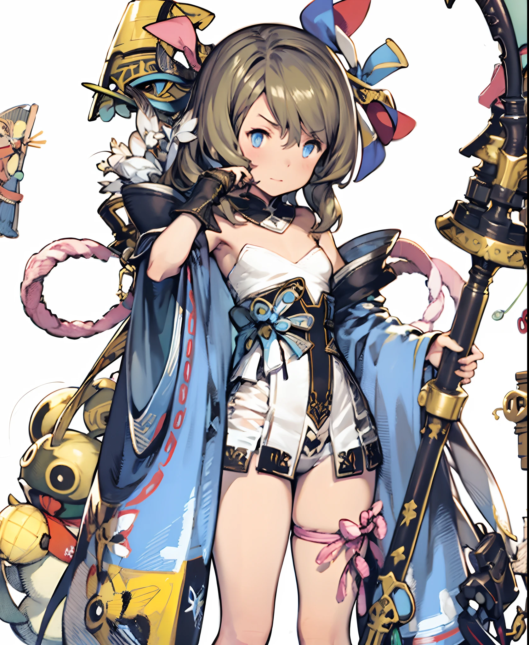 yoshida akihiko, 1girl, bravely default: flying fairy, bravely default \(series\), Nier, final fantasy, blue eyes