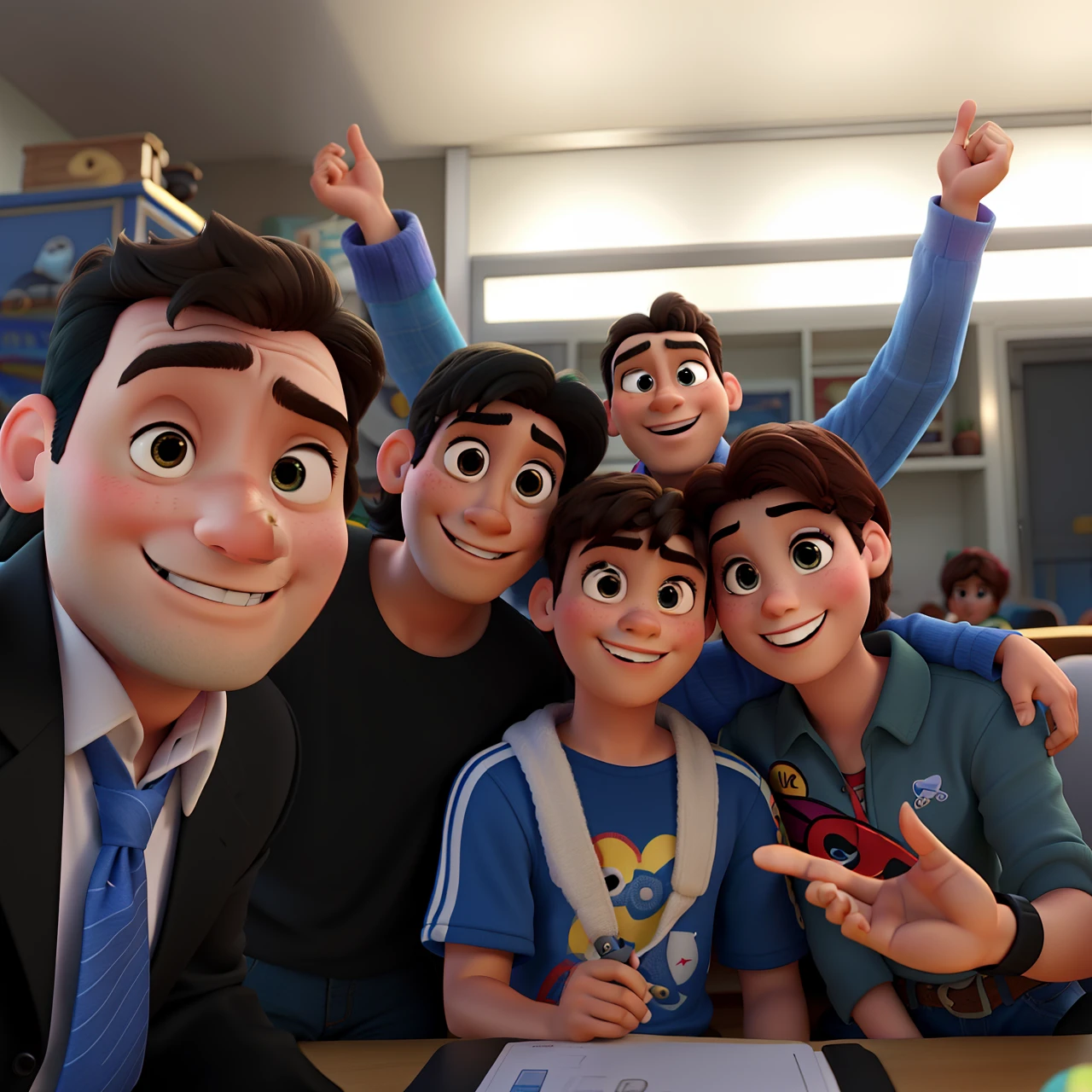 Foto estilo Disney Pixar