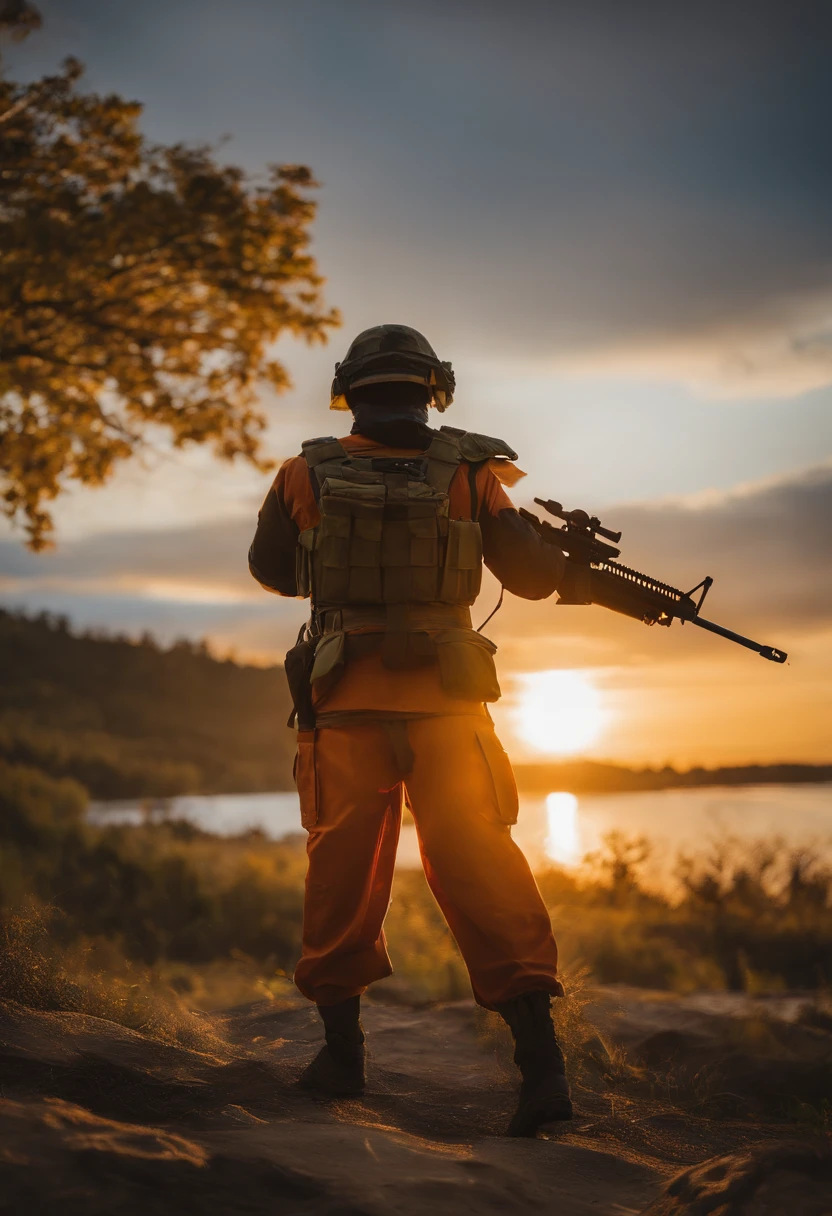 crie o goku jogando airsoft