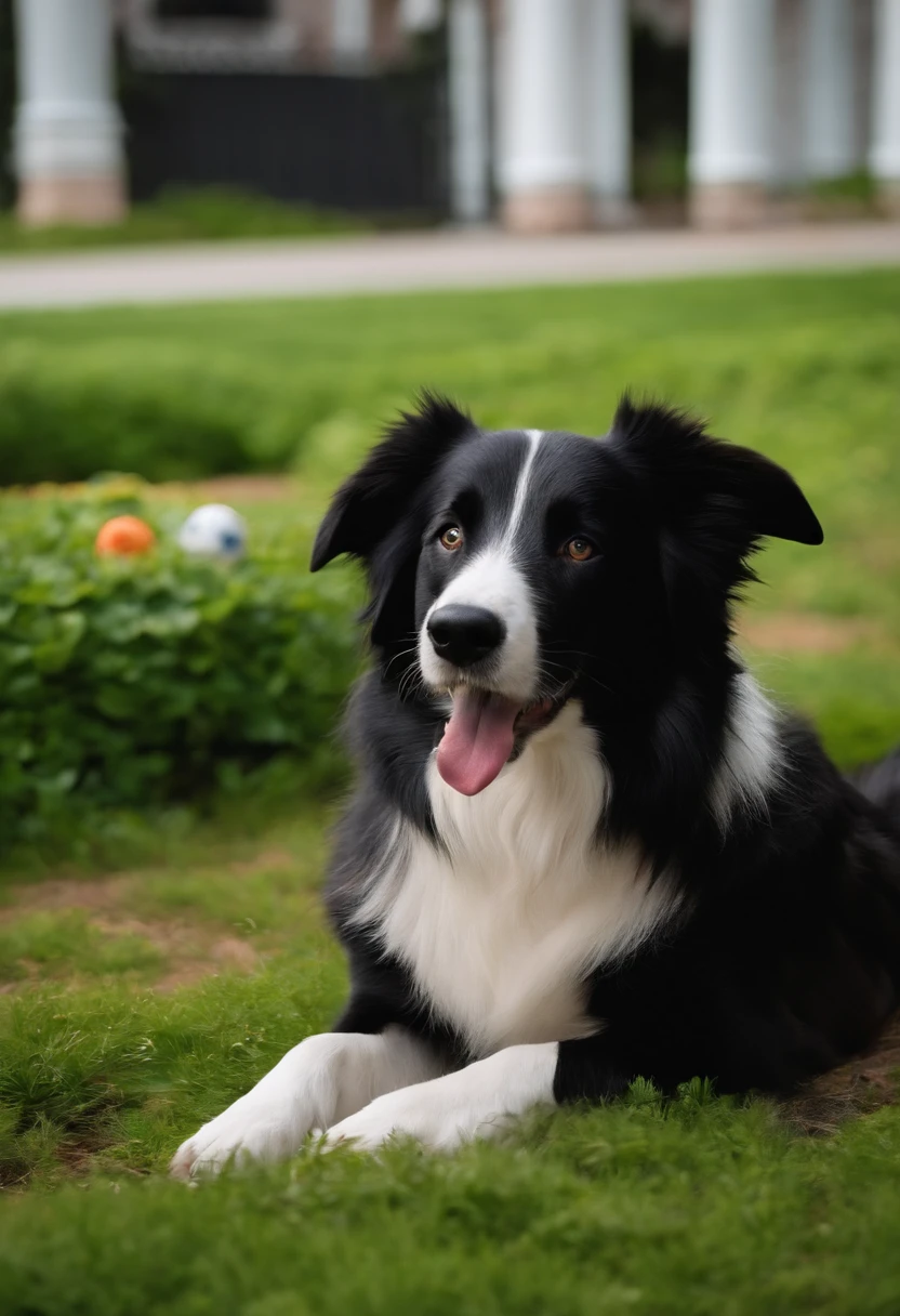 Criar um personagem pixar de um cachorro border collie na pelagem preto com branco. rosto metade branco com um olho azul e outra metade preta com olho castanho with a pink tongue sticking out. Pixar scenery with other dogs in the background playing in a dog daycare. High quality image in dimension of 1:1
Preparing