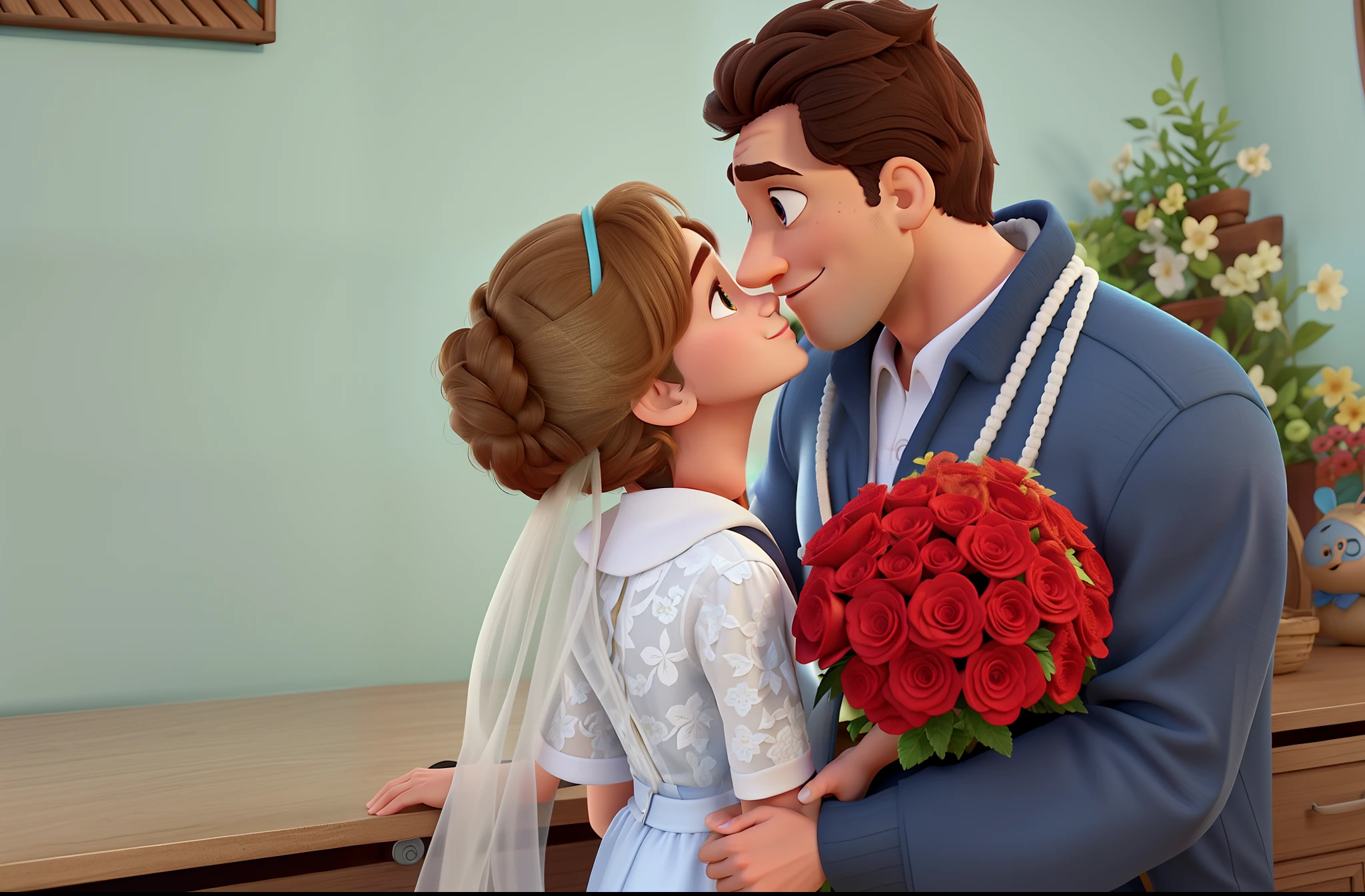 Casal no estilo Disney pixar, alta quantidade, melhor qualidade