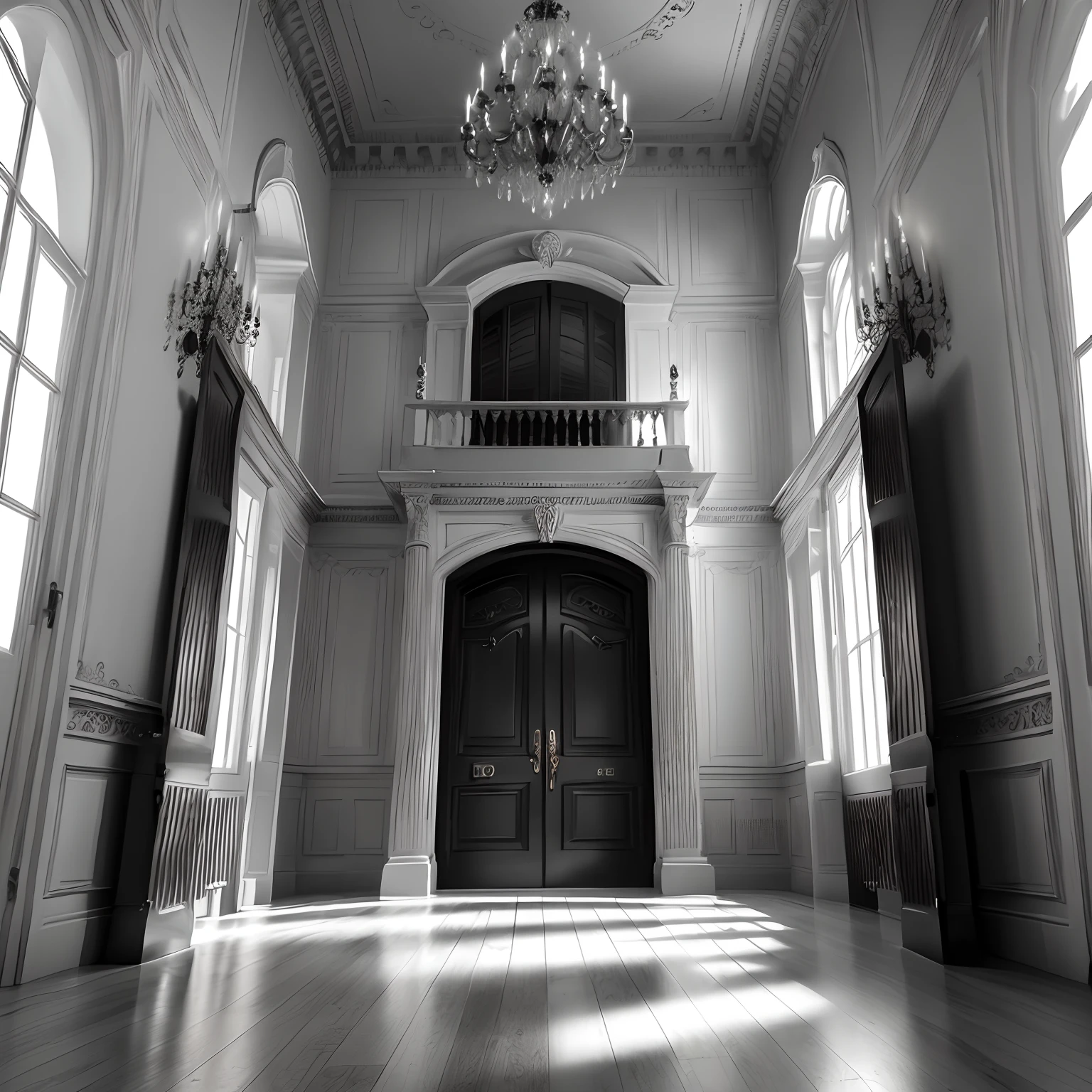 Mansion Black and white