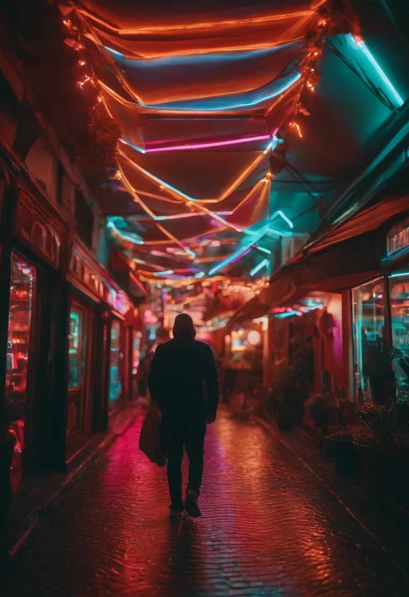 crie uma imagen com detalhes em 4k com luzes neon em volta escrito MILIONARIOS