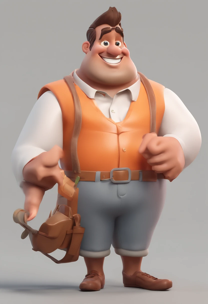 Smiling Man Illustration, sorriso insano, Homem de pele marrom com um sorriso gigante, happily smiling at the camera, sorriso atrevido, he's smiling, sorriso muito grande, Macho sorridente, foto de perfil headshot, rindo sorriso enorme, desenhando no estilo de Arte 3D, c4d, fundo de cor branco puro, estilo disney, estilo pixar render ilustracao Super Detalhe, 8k