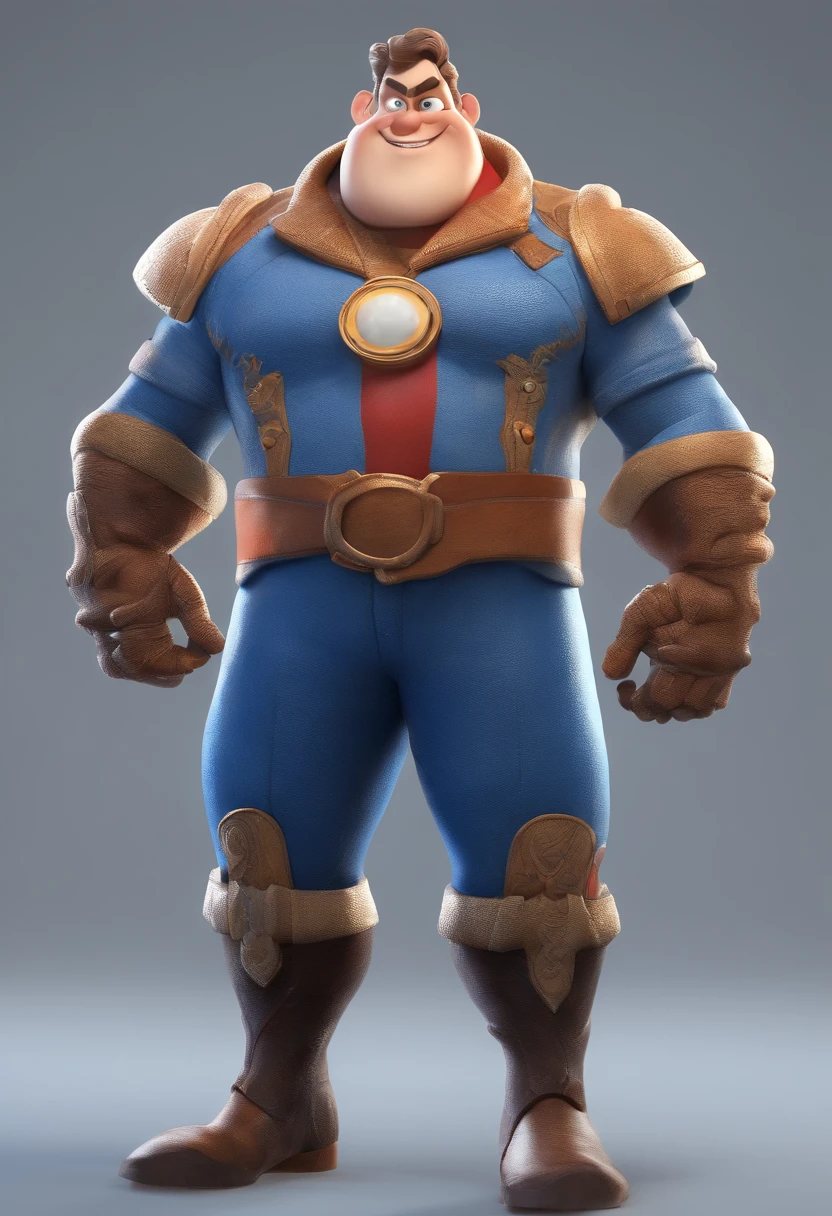 personagem dos desenhos animados de um homem e uma camisa azul, animation character, Caractere estilizado, animation style rendering, 3D estilizado, Arnold Maya render, 3 d render stylized, toon render keyshot, Personagem 3D, Personagem 3D, 3d rendering stylized, 3 d character render, personagem de desenho animado, Personagem de close up, Pose de personagem, (Estilo Pixar) (master part:1.2) (Bokeh) (best quality) (pele detalhada) (textura detalhada) (8k) (argila) (Cinematic lighting) (Sharp focus without beard