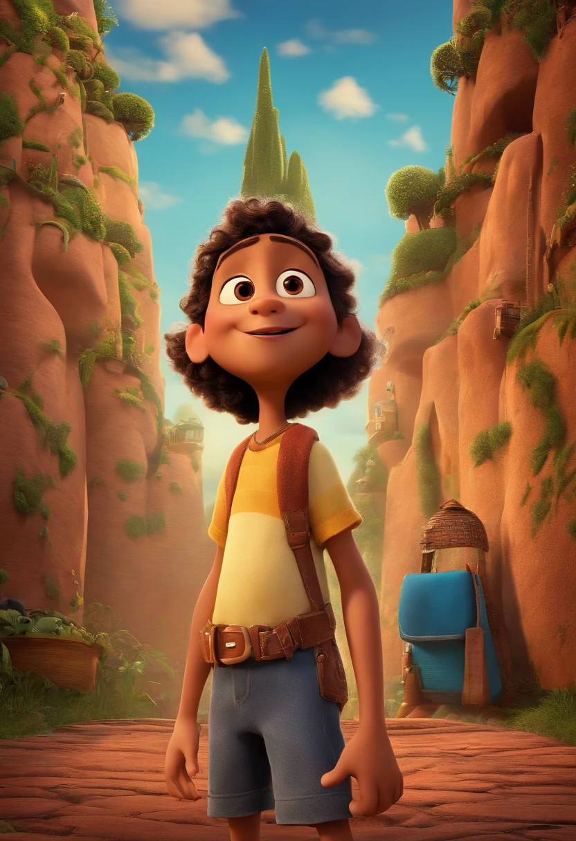 filme Pedrinho 2023 estilo filmes Pixar, Com nome "Pedrinho xD", poster, with credits