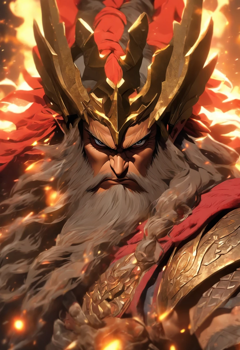 Inspirado em uma  rainha mongol ，with a spear in his hand，long spear，Red Spear of the Show，armadura，voador，Exala uma aura poderosa ，4k, melhor qualidade，master part, Super Detalhe, Detalhes altos,barba bem feita,，（Alta nitidez，Ultra - Detalhado）， tmasterpiece， solo, High detail, (A high resolution, Ultra - Detalhado), Cinematic lighting, motion blur, ray tracing, luz reflexiva, master part, best quality, alta qualidade, anatomicamente correto, pele texturizada, Detalhes altos, Super Detalhe, 1080P, hiper HD,