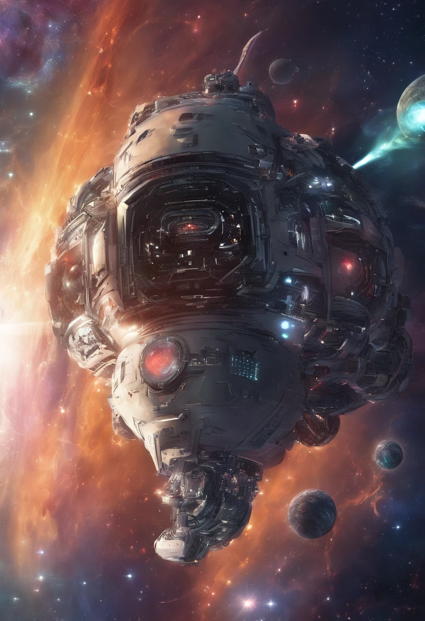 Chat galactique avec beaucoup de poils sur la tête, Troisième œil, Regarder quelque chose de loin, Détails complexes, électrique, Art fantastique, Style cyber punk,Yeux détaillés,De beaux yeux, Anato Finnstark, Peinture d’émulsion, Très détaillé, Rutkowski Enevoado, Hdr, Hiperdetalhado, Lumière annulaire, fané, obscurcir