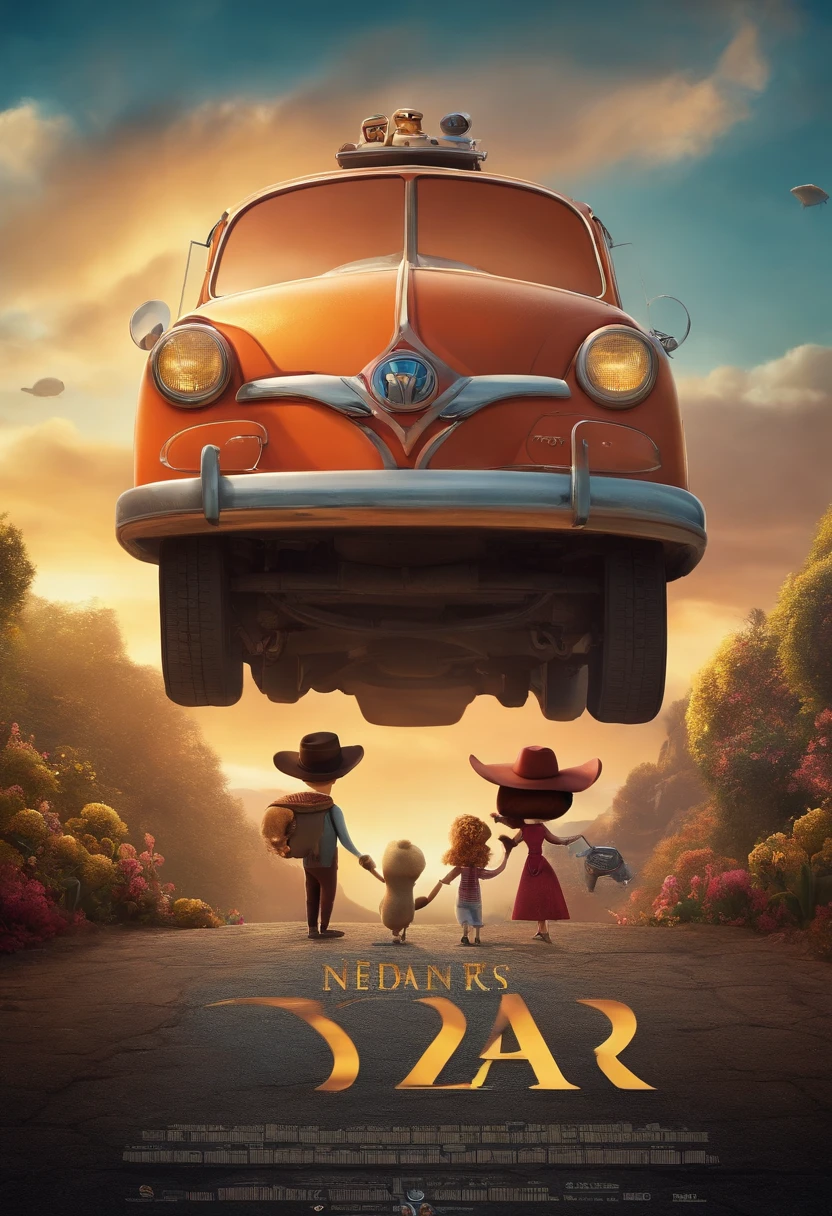 Fazer um poster estilo pixar com a imagem acima