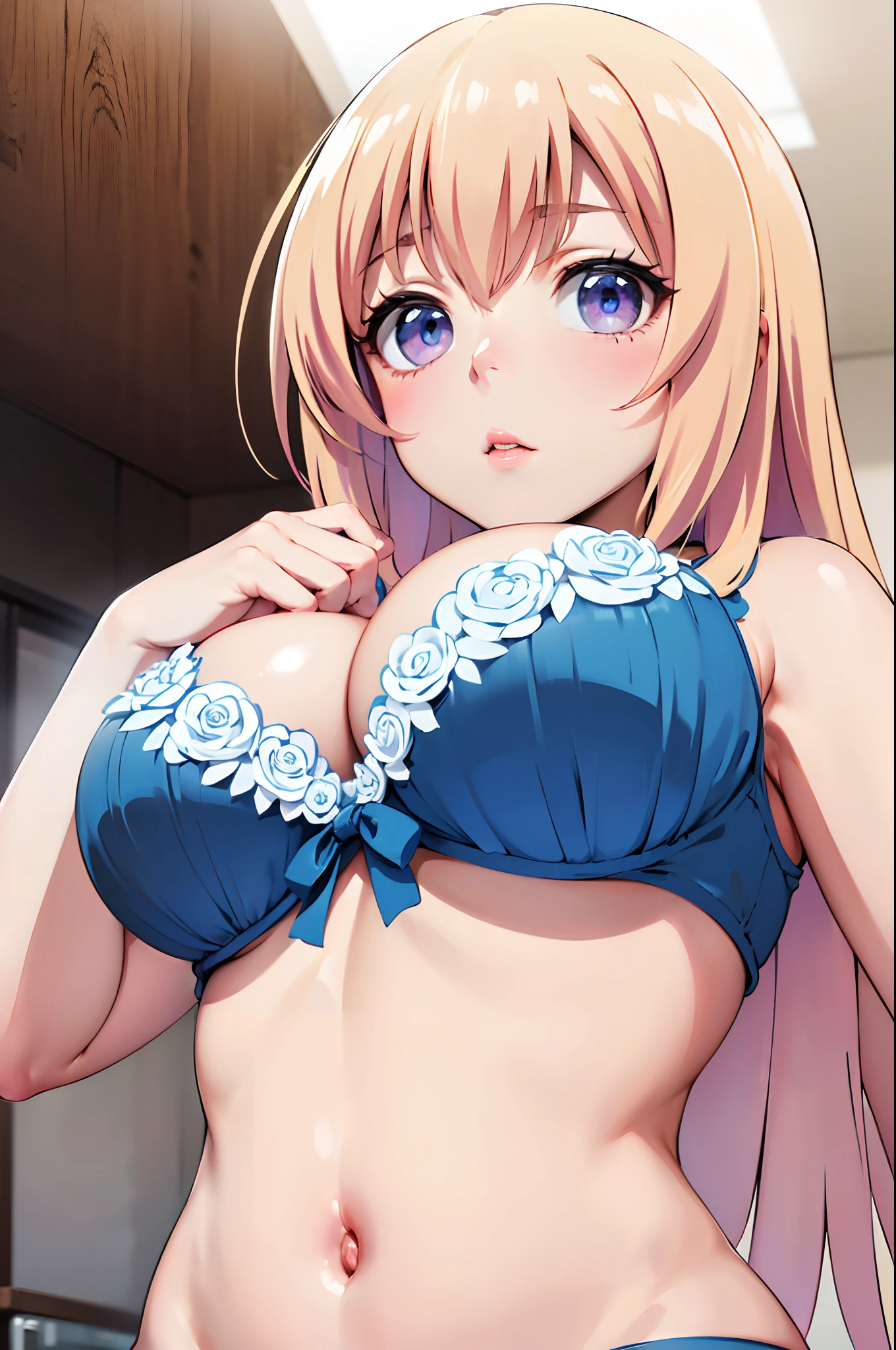 ((Best Quality, 8K, Masterpiece: 1.3)), Focus Clear: 1.2, Top quality, high image quality, masterpiece, photo realistic, (((huge breast, focus breast, nice body)))