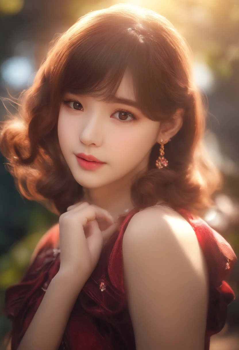 (4k, best quality, highres:1.1), (realistic, photo-realistic:1), a flat chest cute girl, Asuka, (cute:1.8), cuties, solo, (flat chest:1.2), detailed black eyes, innocent eyes, cheek blush , random clothes,
masterpiece, beautiful lighting,cinema lights,film grain,jewelry, heart-shaped necklace, earrings, bangs, cherry lips, hair ribbon, ribbon, bow, hair bow, twintails, looking at viewer, long hair, upper body, parted lips, upper teeth, (smile eyes:0.6),
depth of field, blurry background, eye focus, bokeh, 85mm lens, F/1.4 , professional lighting, photon mapping, radiosity, physically-based rendering,High Detail, masterpiece,