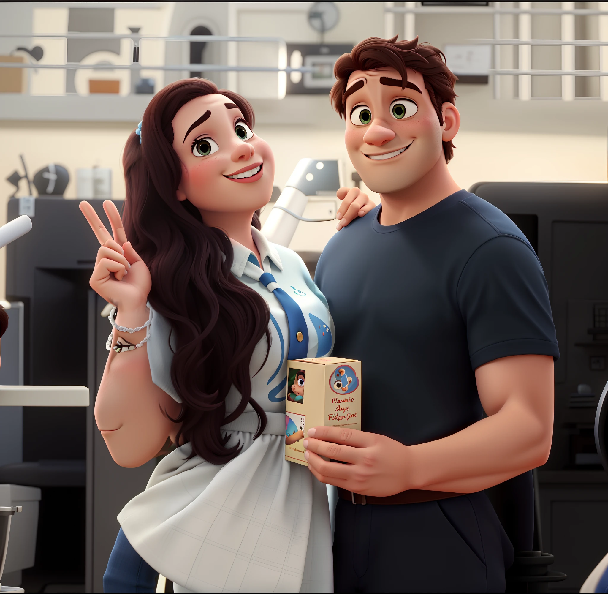 romantic couple, igual aos filmes Disney Pixar