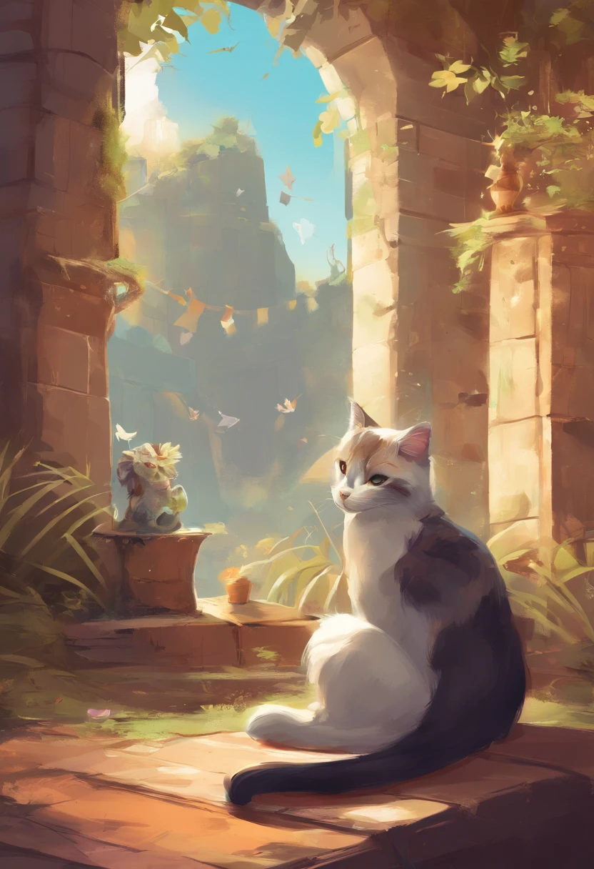 Gato no estilo do vetor