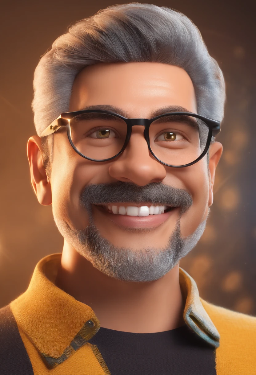 Homem careca e barba grande preta, Round face with round glasses, Smiling holding a camera and a flash light in front of you;, foto profissional, foto profissional, Eloy Morales, imagem profissional, Foto selfie 8k, professional photographie, enquanto sorri para uma fotografia, smiling at camera, camera flash is so bright, fotografia profissional, happily smiling at the camera, Luis Nieves Sr....., Looking at camera!!!