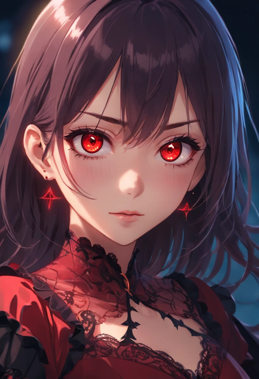 (um vampiro bonito,Gothic style dress),(lua de sangue),(muitos pequenos morcegos voeo ao redor),((corpo inteiro)),(sangue no rosto),(sangue por toda parte),(Asas nas costas),(fantasia sombria),((sorriso que mostra as presas)),(melhor qualidade,4k,Altas),(ultra-detalhado),(Realistic:1.37),(HDR),(studio lighting),(Physically-based rendering),(olhos e rosto extremamente detalhados),(long eyelashes),(Noite com tons escuros),(atmosfera sinistra),(cores vermelhas intensas),(eerie lighting),(gotejamento de efeitos de sangue),adicioneo ao (sinistro, sedutor) Natureza do personagem. The artistic style is a combination of (Realistic, fotorrealista) e (Escuro, surreal) Elementos de fantasia, com (rico, vibrante) colors that evoke a sense of (mystery, intrigar) e (perigo, arousal). Lighting is (sutil, Dramatic), com (macio, Ethereal) luar projeteo sombras e (Misterioso, estranho) brilho na pele de porcelana do vampiro.