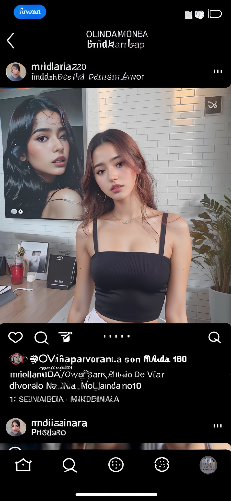 um close up de uma mulher com cabelos loiros e um top preto, Modelo do Instagram, Directed by: Nandor Soldier, Parece Fabiula Nascimento, Instagram Digital |, Influenciador do Instagram, instagram, imagem frontal, Malika Favre, morena com cabelos loiros tingidos, Directed by: Rose Henriques, Olivia de Bernardinis, instagram photo shoot, Marischa Becker