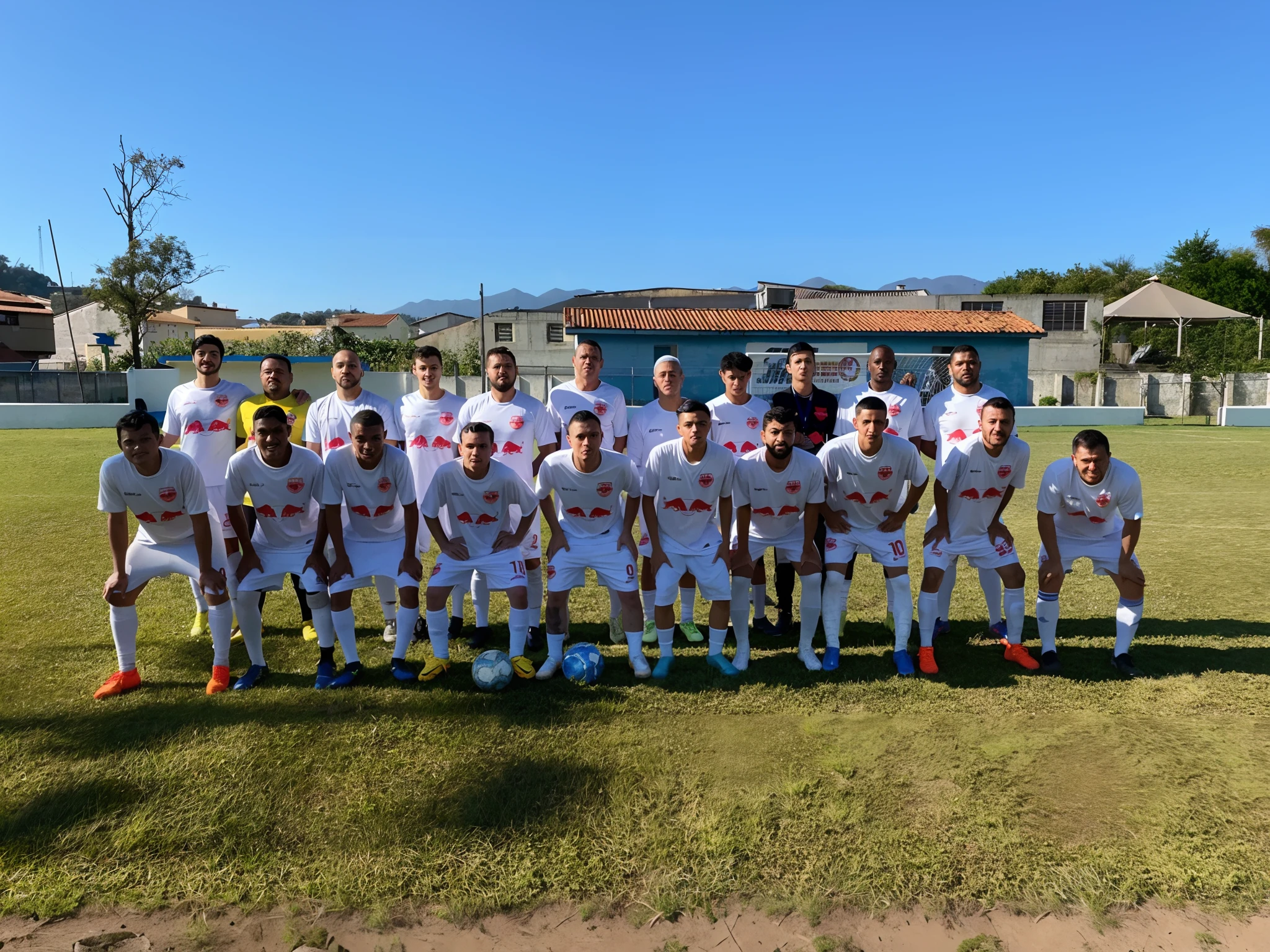 um grupo de homens em cima de um campo de futebol, album photo, Equipe completa, Carregado, sao paulo, reto, description, tirado no iphone 14 pro, album, Malika Favre, Brasil, tirado no iphone 1 3 pro, Directed by: Fernando Gerassi, muito definido, Edon Guraziu, foto de grupo, fundo transparente, imagem de perfil