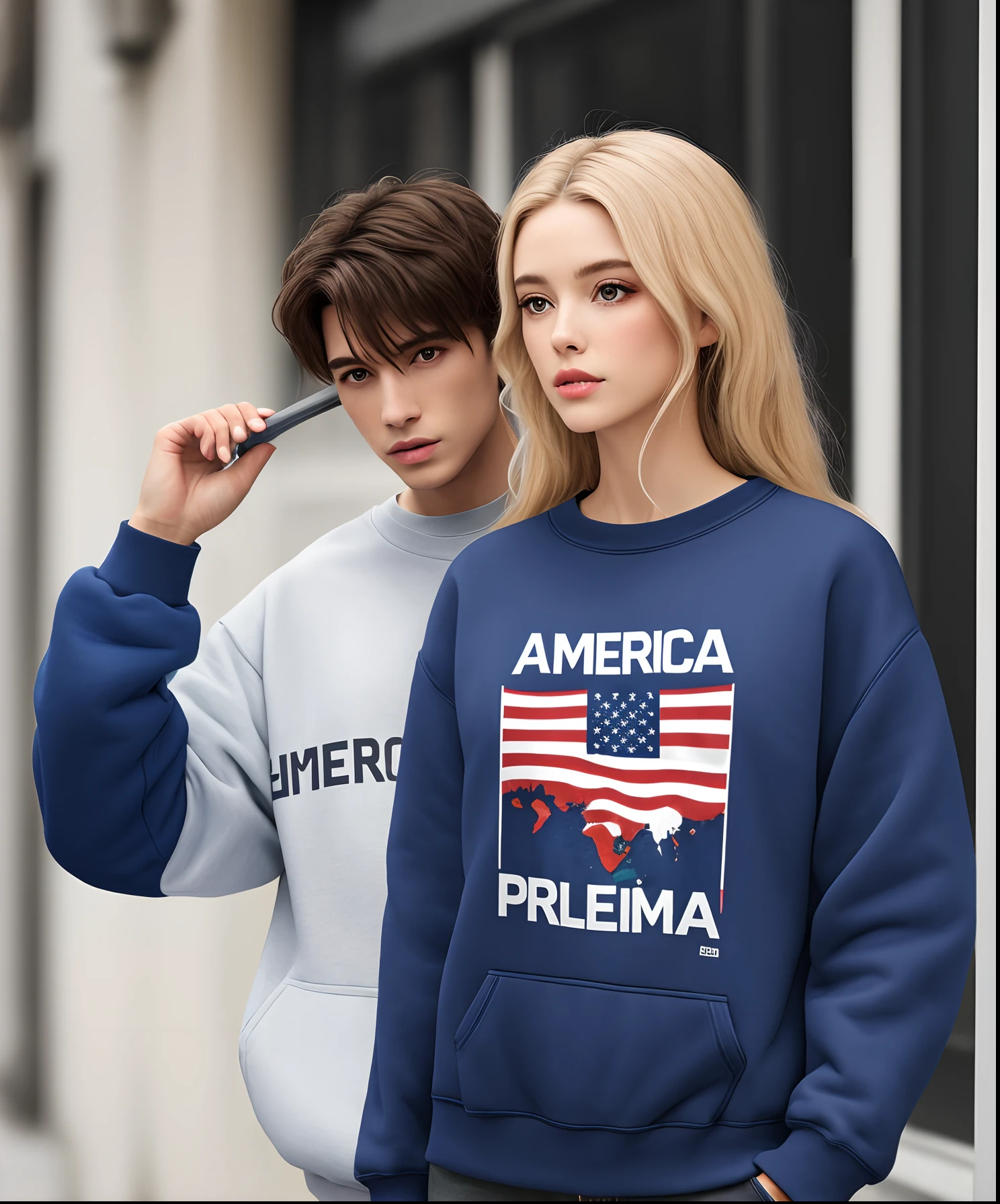 America as a sweatshirt
