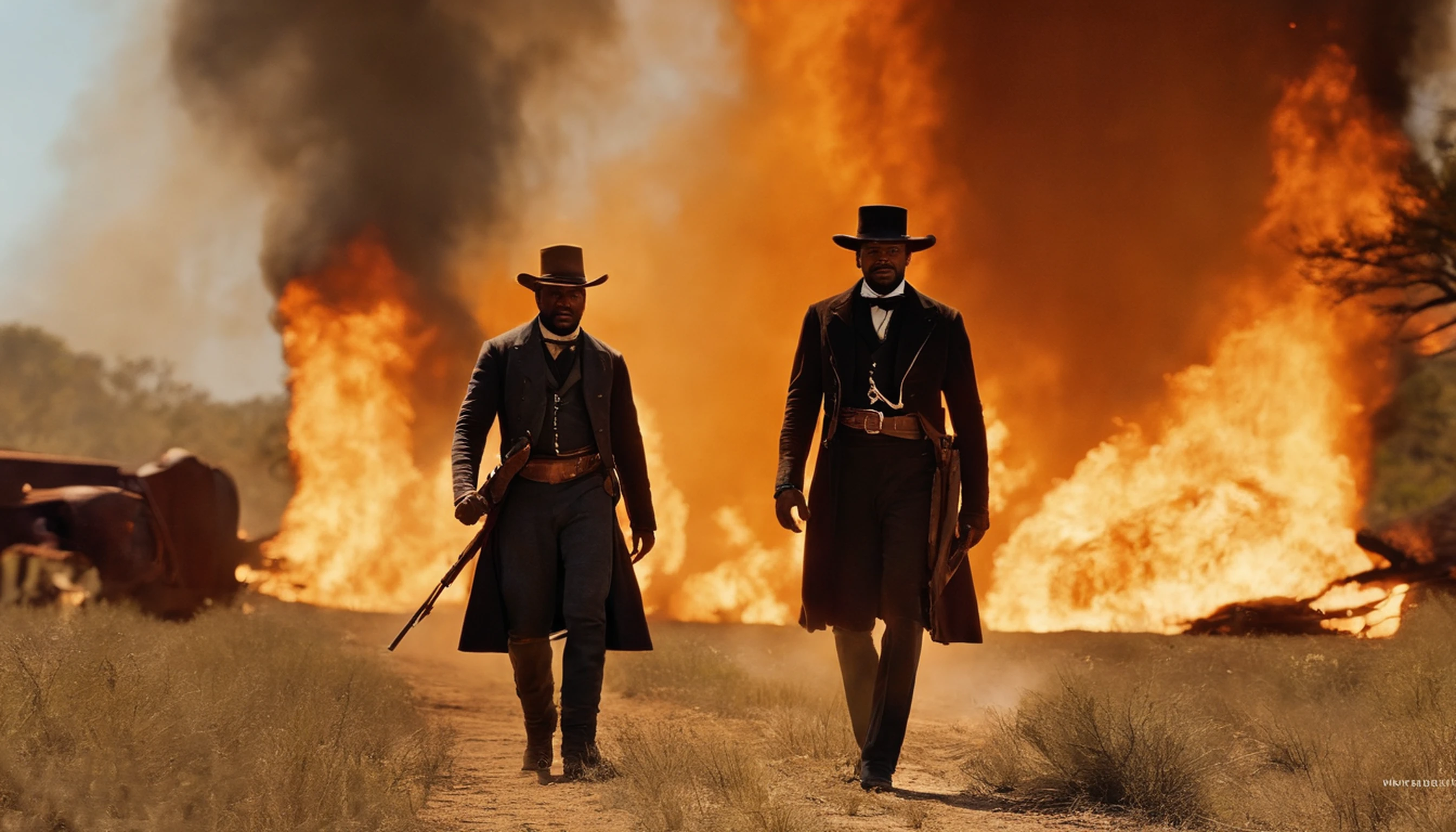 Django emerged victorious but wounded. Redwood was in flames, and the slaves had finally gained their freedom. Django had found the vengeance he sought, but he had also found something more precious: the hope of a better future.