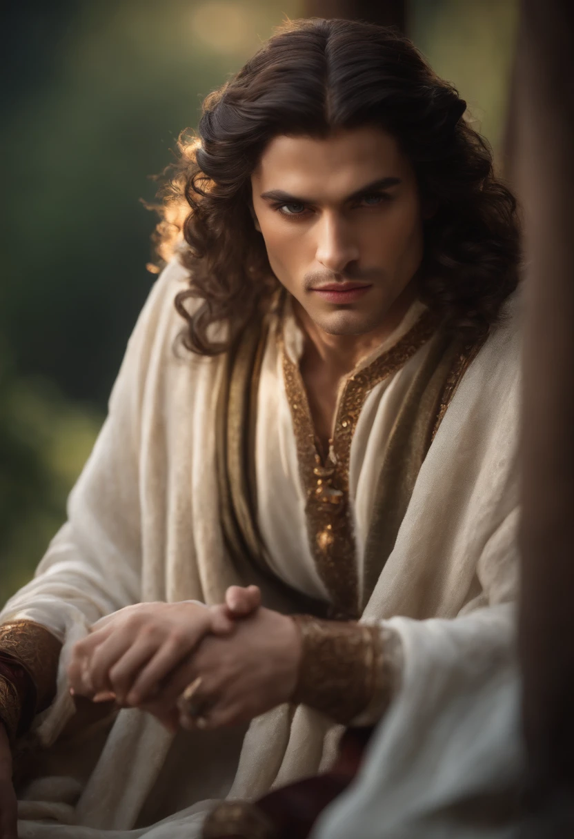 best quality,4k,8k,highres,masterpiece:1.2,ultra-detailed,realistic:1.37,medieval prince,waterfall,tomando banho,sem vestes,tunic,prince,beautiful detailed eyes,beautiful detailed lips,extremely detailed eyes and face,long eyelashes,portraits,landscape,rich colors,soft lighting
