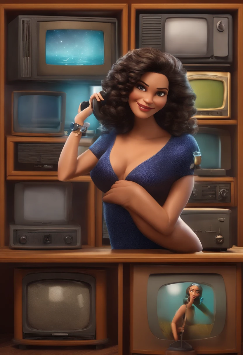 poster 3D inspirado na Disney/Pixar
capturando um o homem de 39 anos, cabelo e olhos castanhos, sem pelos. In the scene he's working on the Television Switcher, com mas duas pessoas, uma de 35 anos ela do cabelo preto, ele 30 anos baixinho e cabelo curto. Feliz e trabalhando numa emissora de TV. The girl next door with a cell phone in her hand taking forums.