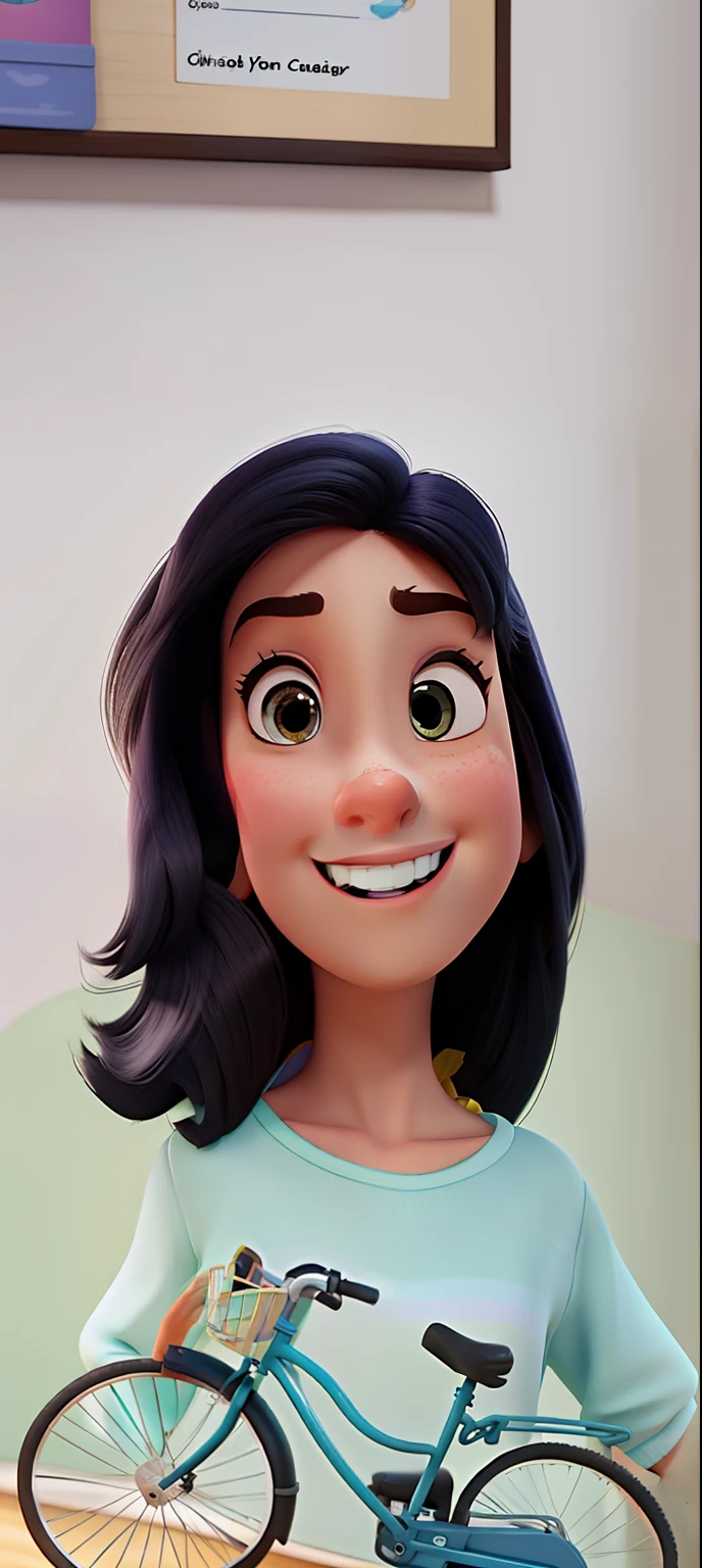 Uma mulher estilo Disney Pixar, alta qualidade, melhor qualidade.