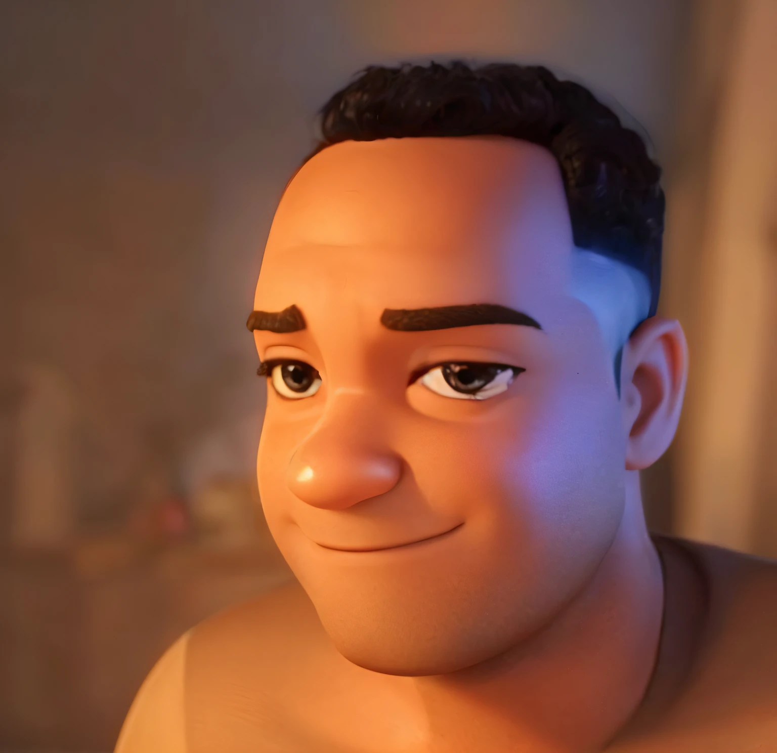 Um homem negro estilo disney pixar, alta qualidade , melhor qualidade.